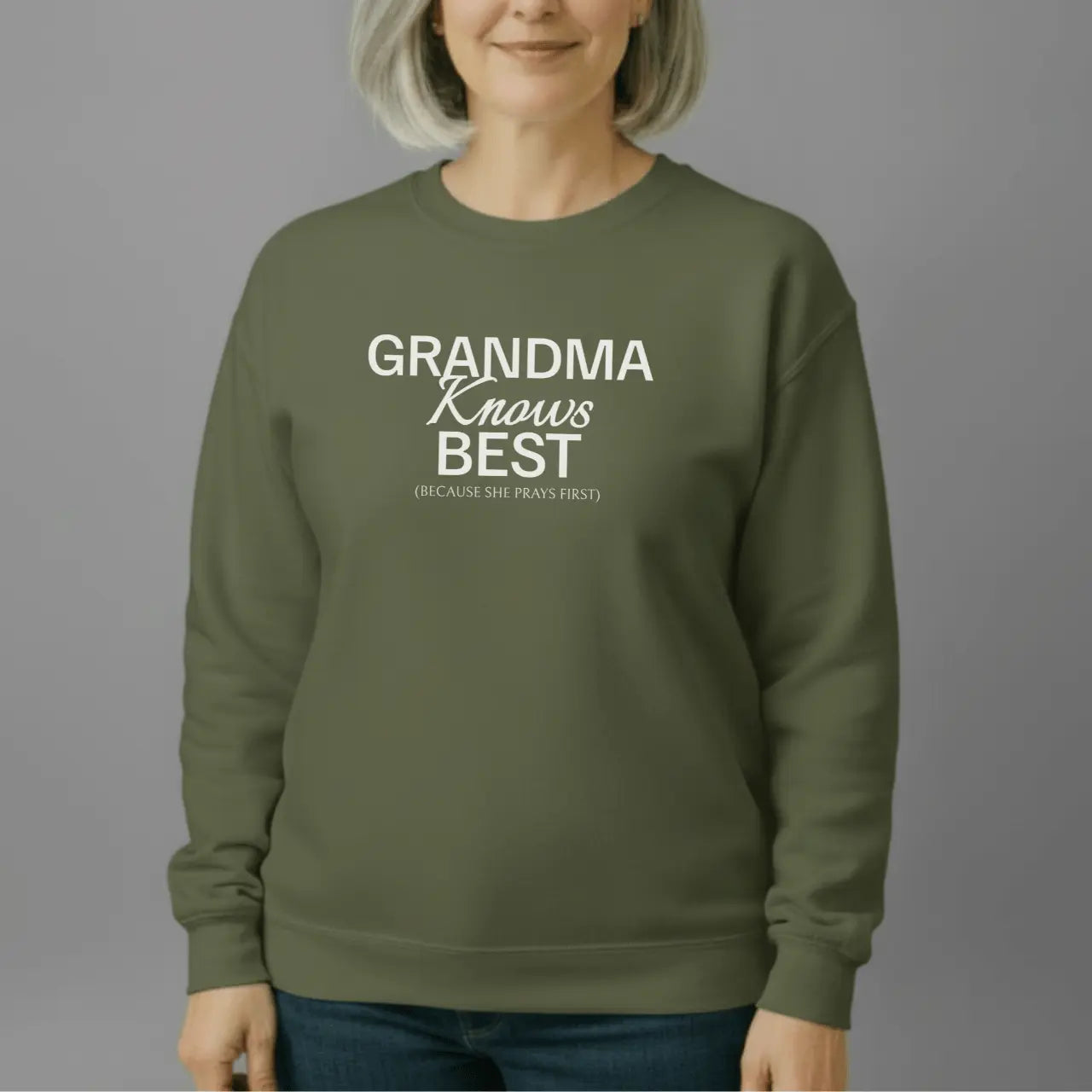 Grandma Knows Best Sweatshirt | Grandma Crewneck Goshen & Selah Co