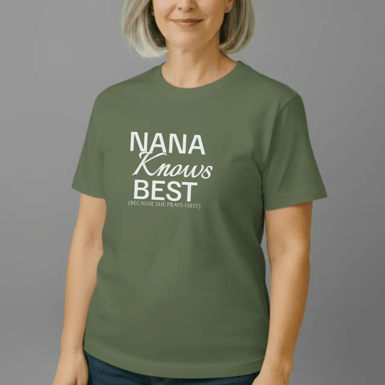 Nana Knows Best T-Shirt | Comfort Colors Nana Tee Goshen & Selah Co
