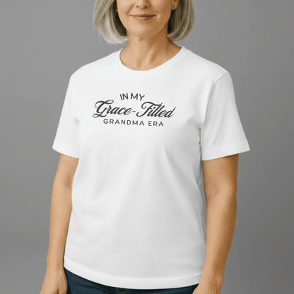 In My Grace-Filled Grandma Era Shirt | Christian Grandma Tee | Comfort Colors 1717 | Faith Grandma Gift | Grace-Filled Era Shirt