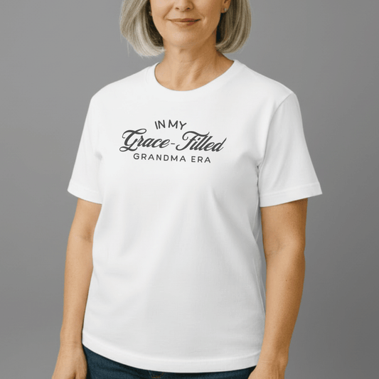 In My Grace-Filled Grandma Era Shirt | Christian Grandma Tee | Comfort Colors 1717 | Faith Grandma Gift | Grace-Filled Era Shirt