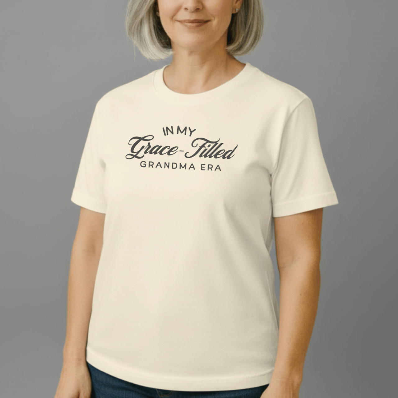 In My Grace-Filled Grandma Era Shirt | Christian Grandma Tee | Comfort Colors 1717 | Faith Grandma Gift | Grace-Filled Era Shirt