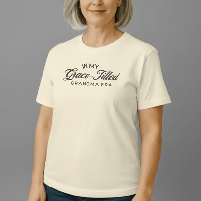 In My Grace-Filled Grandma Era Shirt | Christian Grandma Tee | Comfort Colors 1717 | Faith Grandma Gift | Grace-Filled Era Shirt