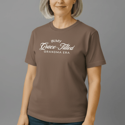 In My Grace-Filled Grandma Era Shirt | Christian Grandma Tee | Comfort Colors 1717 | Faith Grandma Gift | Grace-Filled Era Shirt