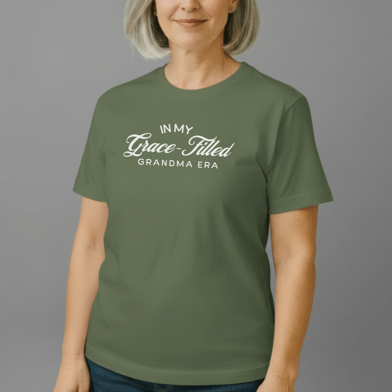 In My Grace-Filled Grandma Era Shirt | Christian Grandma Tee | Comfort Colors 1717 | Faith Grandma Gift | Grace-Filled Era Shirt