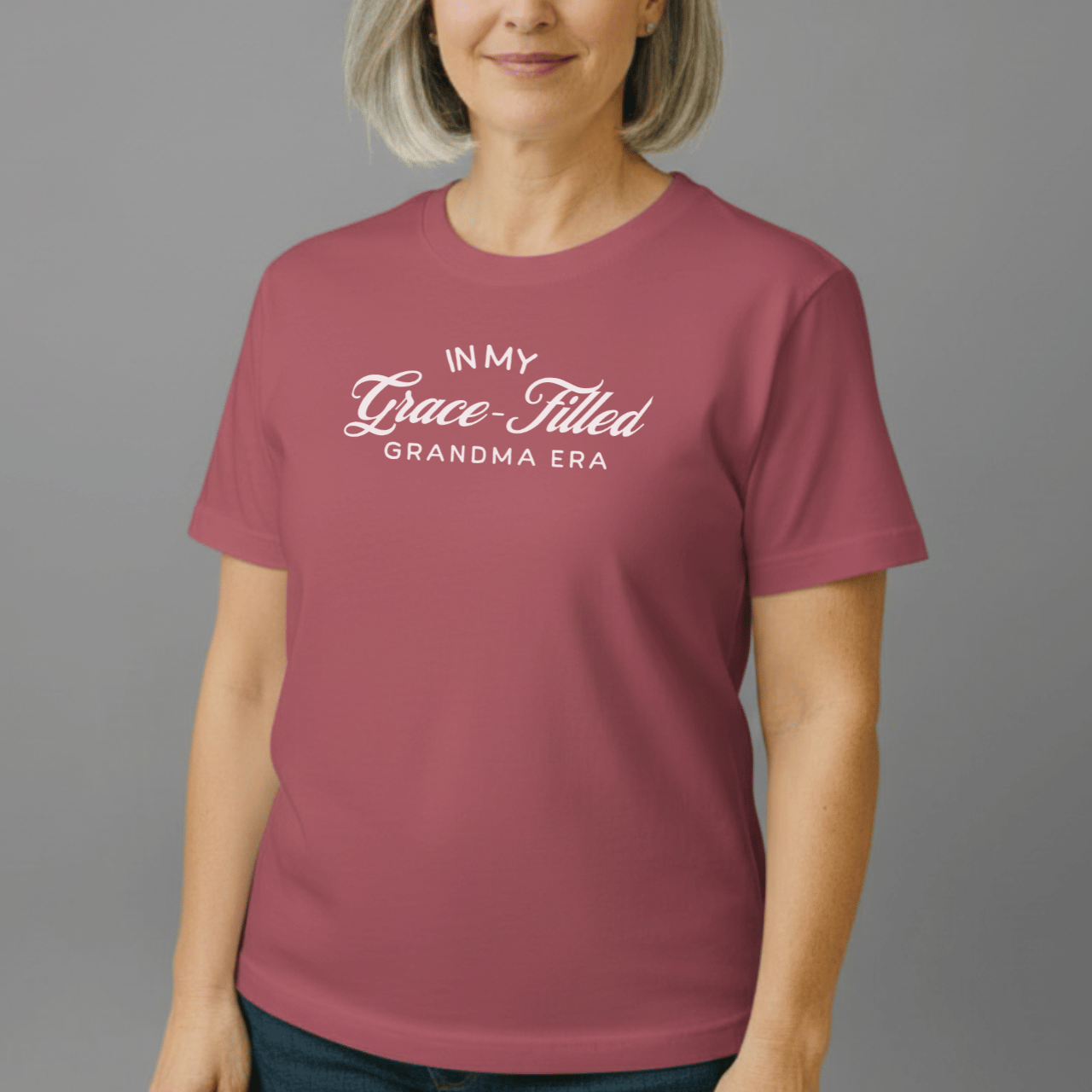 In My Grace-Filled Grandma Era Shirt | Christian Grandma Tee | Comfort Colors 1717 | Faith Grandma Gift | Grace-Filled Era Shirt