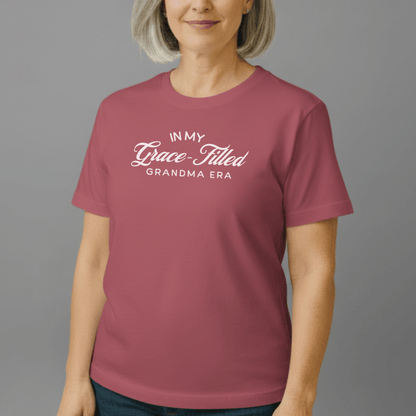 In My Grace-Filled Grandma Era Shirt | Christian Grandma Tee | Comfort Colors 1717 | Faith Grandma Gift | Grace-Filled Era Shirt