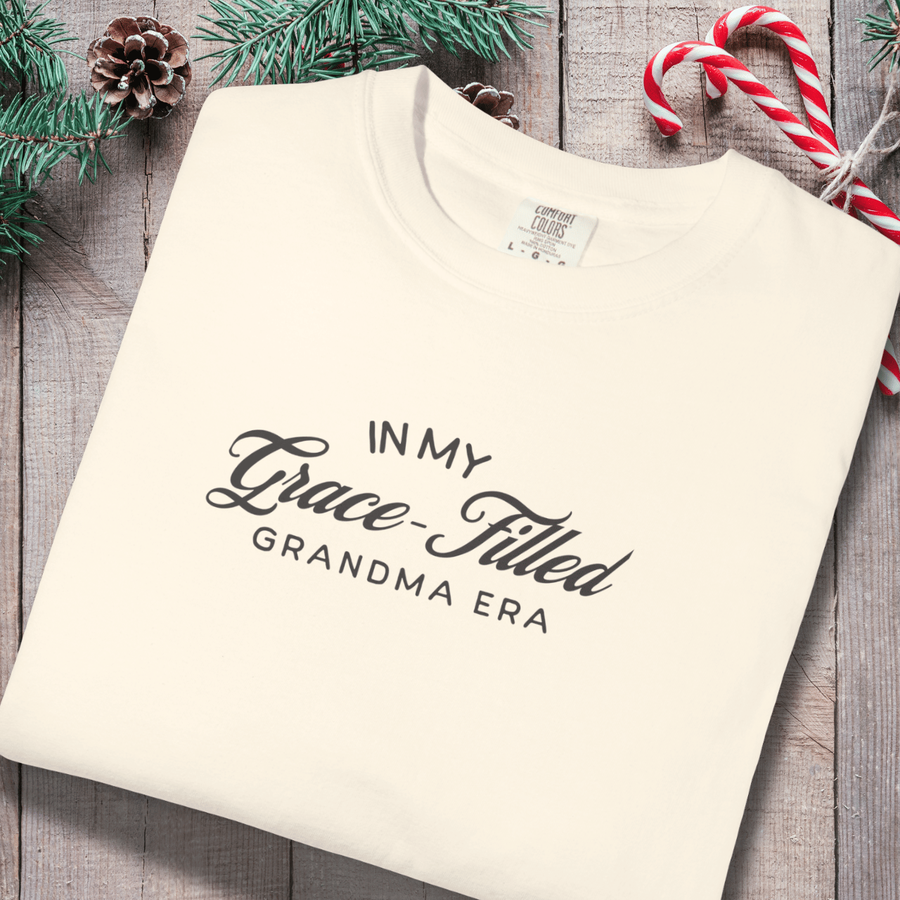 In My Grace-Filled Grandma Era Shirt | Christian Grandma Tee | Comfort Colors 1717 | Faith Grandma Gift | Grace-Filled Era Shirt