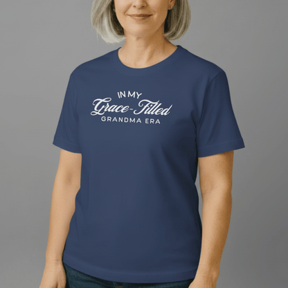 In My Grace-Filled Grandma Era Shirt | Christian Grandma Tee | Comfort Colors 1717 | Faith Grandma Gift | Grace-Filled Era Shirt