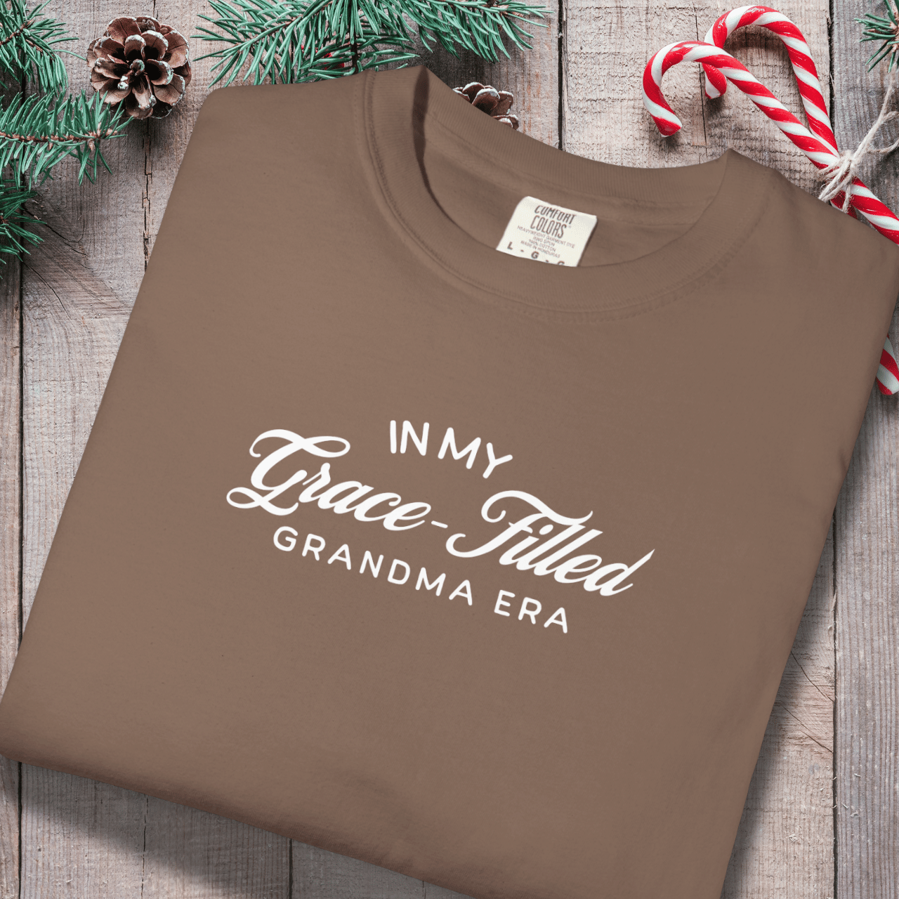 In My Grace-Filled Grandma Era Shirt | Christian Grandma Tee | Comfort Colors 1717 | Faith Grandma Gift | Grace-Filled Era Shirt
