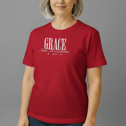 Grace Made Me a Grandma Shirt | Ephesians 2:8 Tee | Christian Grandma Gift | Comfort Colors 1717 | Faith Family Shirt