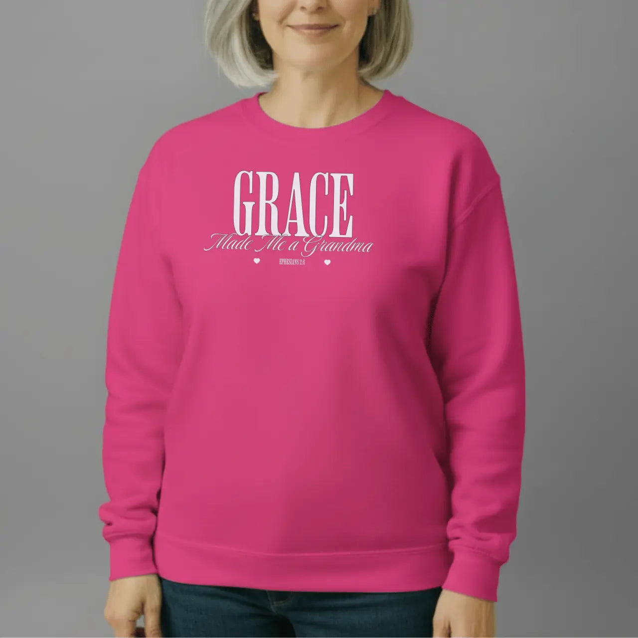 Grace Made Me a Grandma Sweatshirt | Grandma Crewneck Goshen & Selah Co