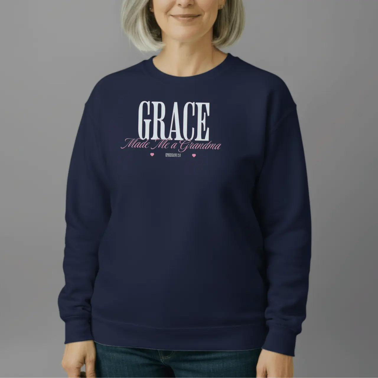 Grace Made Me a Grandma Sweatshirt | Grandma Crewneck Goshen & Selah Co