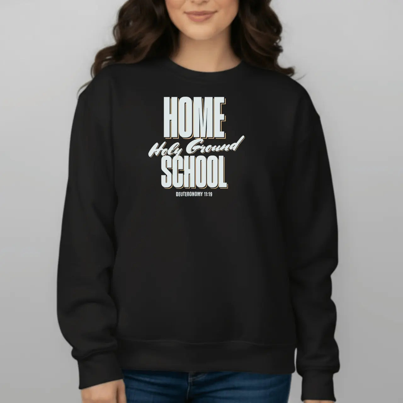 Home School Holy Ground Sweatshirt | Faith Crewneck Goshen & Selah Co