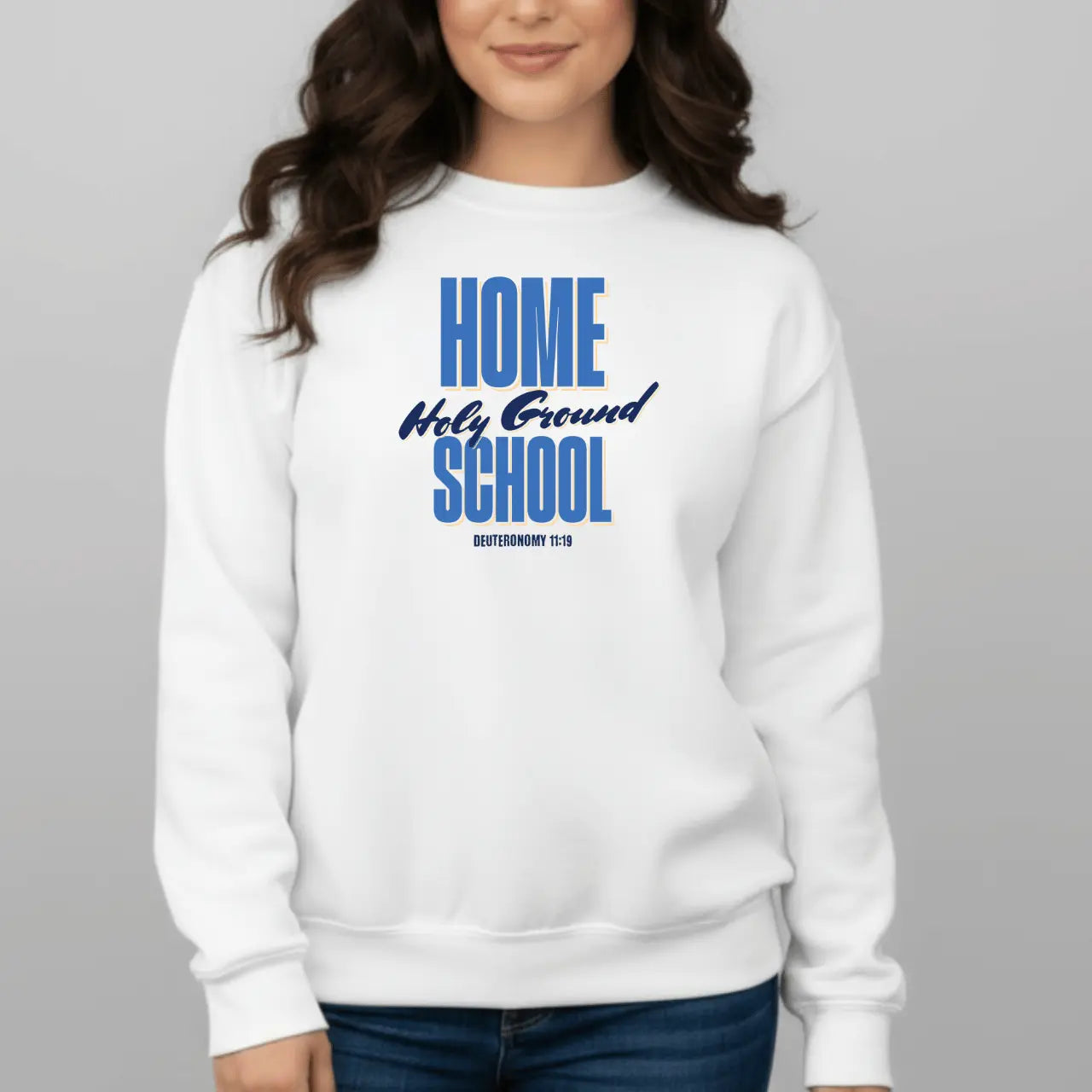Home School Holy Ground Sweatshirt | Faith Crewneck Goshen & Selah Co