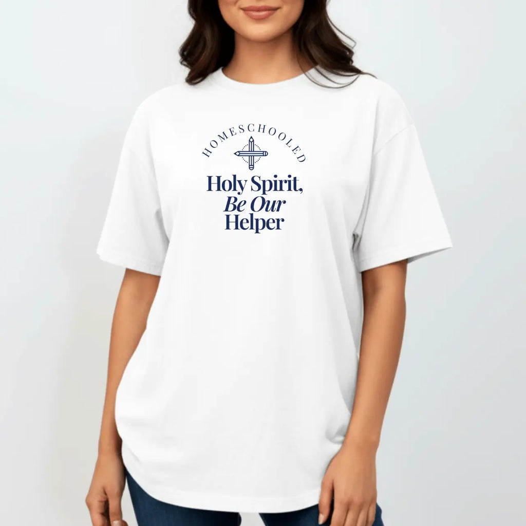 Holy Spirit Helper T-Shirt | Homeschool Comfort Colors Tee Goshen & Selah Co