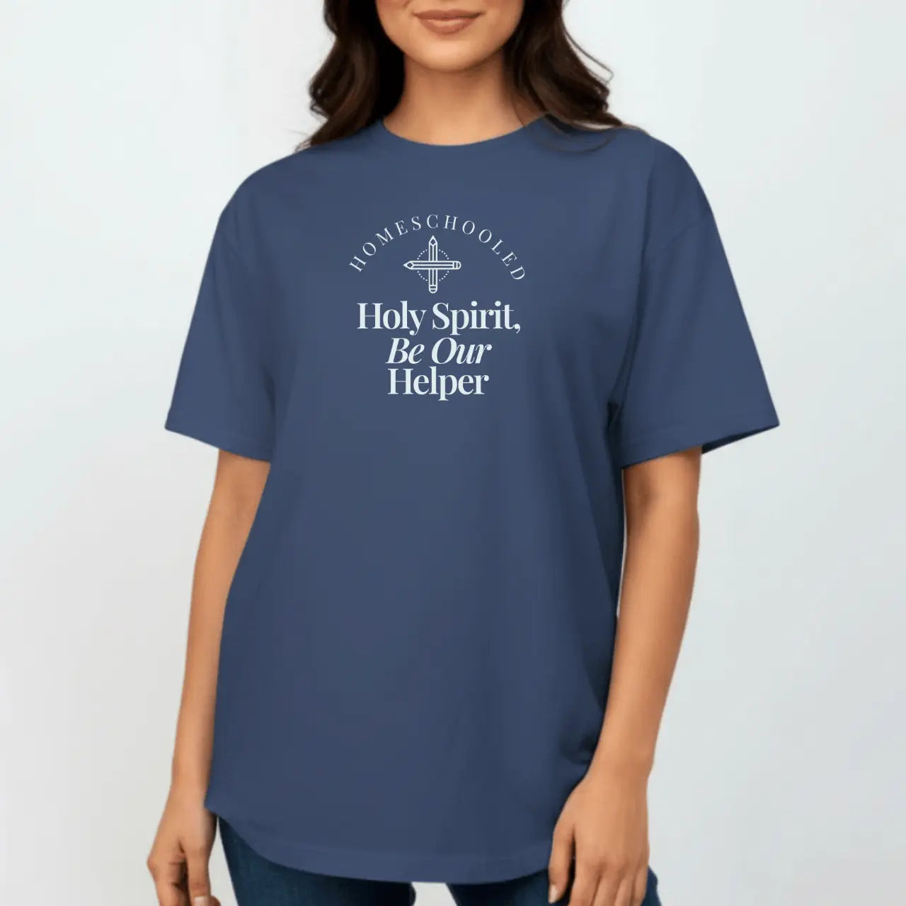 Holy Spirit Helper T-Shirt | Homeschool Comfort Colors Tee Goshen & Selah Co