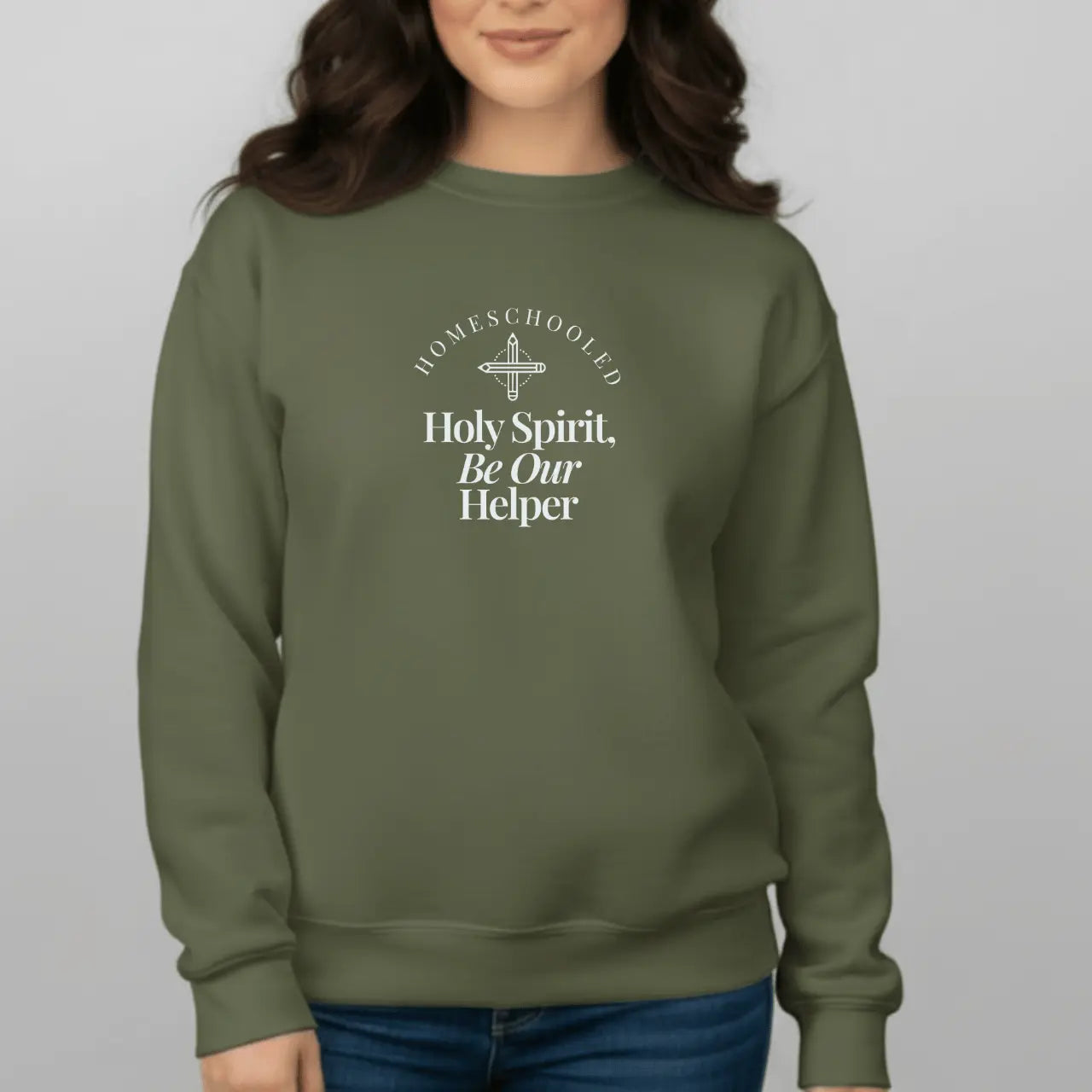 Holy Spirit Helper Sweatshirt | Homeschool Crewneck Goshen & Selah Co