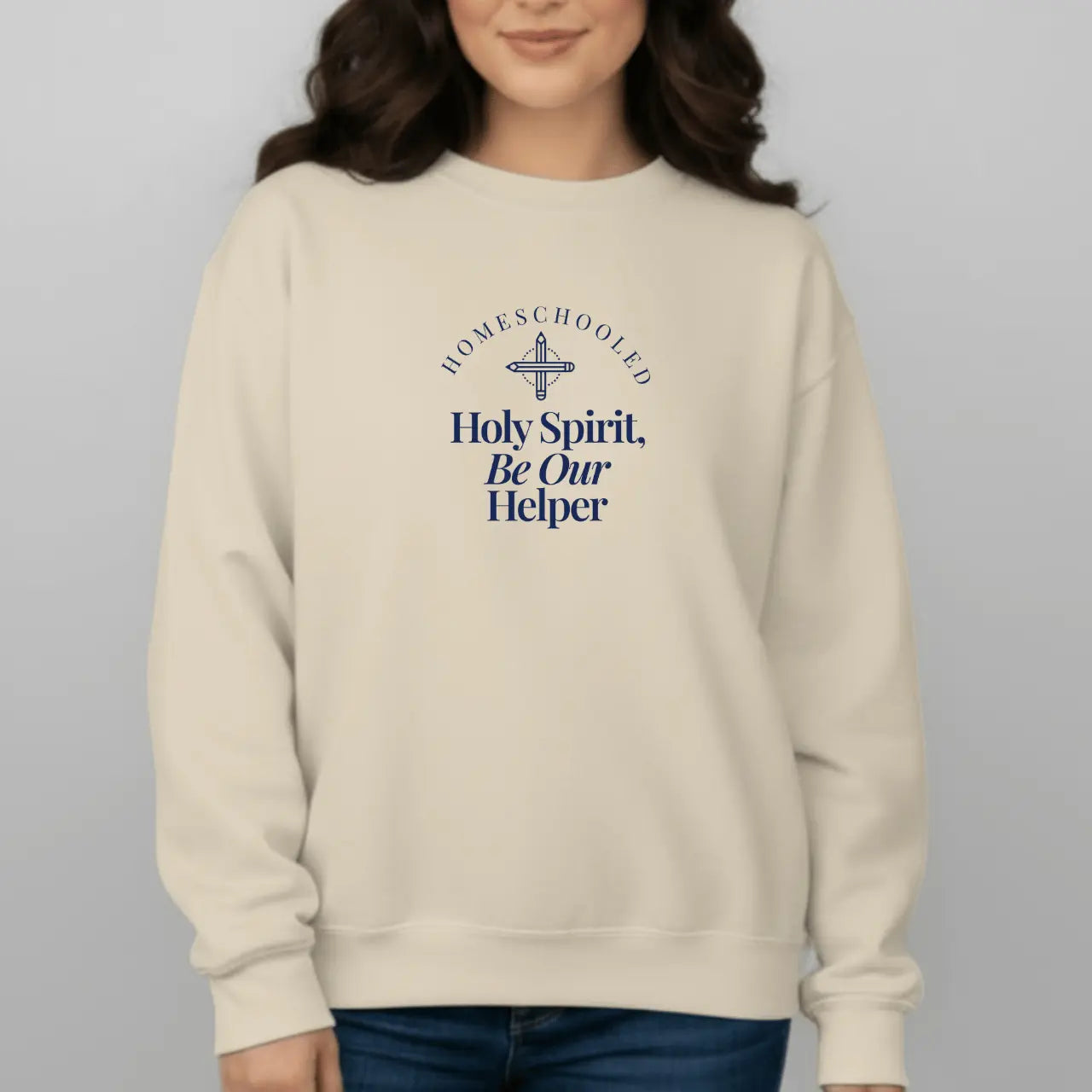Holy Spirit Helper Sweatshirt | Homeschool Crewneck Goshen & Selah Co