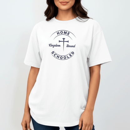 Homeschooled Kingdom Bound Tee | Christian Student Shirt | Comfort Colors 1717 Faith Graphic | Bible Verse Homeschool Shirt