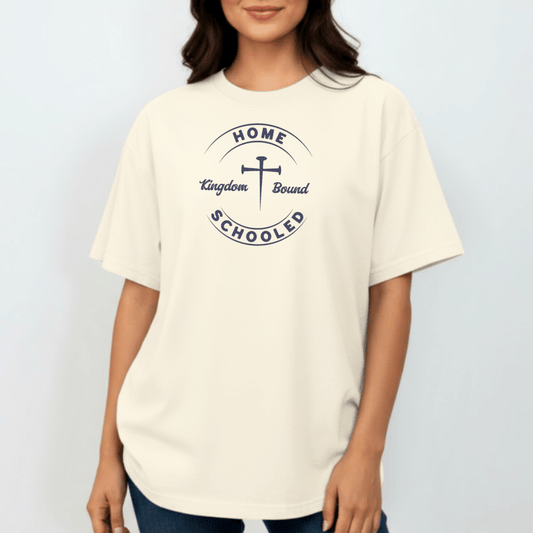 Homeschooled Kingdom Bound Tee | Christian Student Shirt | Comfort Colors 1717 Faith Graphic | Bible Verse Homeschool Shirt