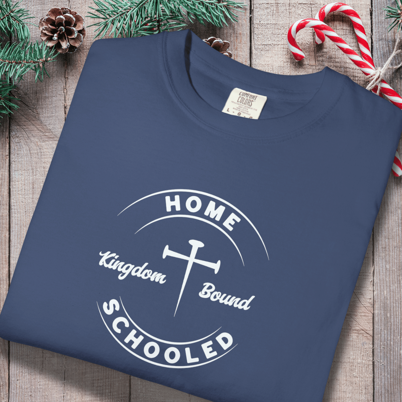 Homeschooled Kingdom Bound Tee | Christian Student Shirt | Comfort Colors 1717 Faith Graphic | Bible Verse Homeschool Shirt