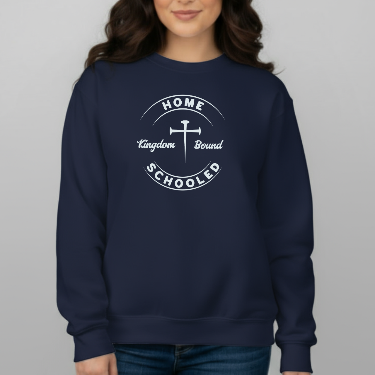 Homeschooled Kingdom Bound Unisex Sweatshirt | Christian Homeschool Crewneck | Gildan 18000 Bible Verse Sweater