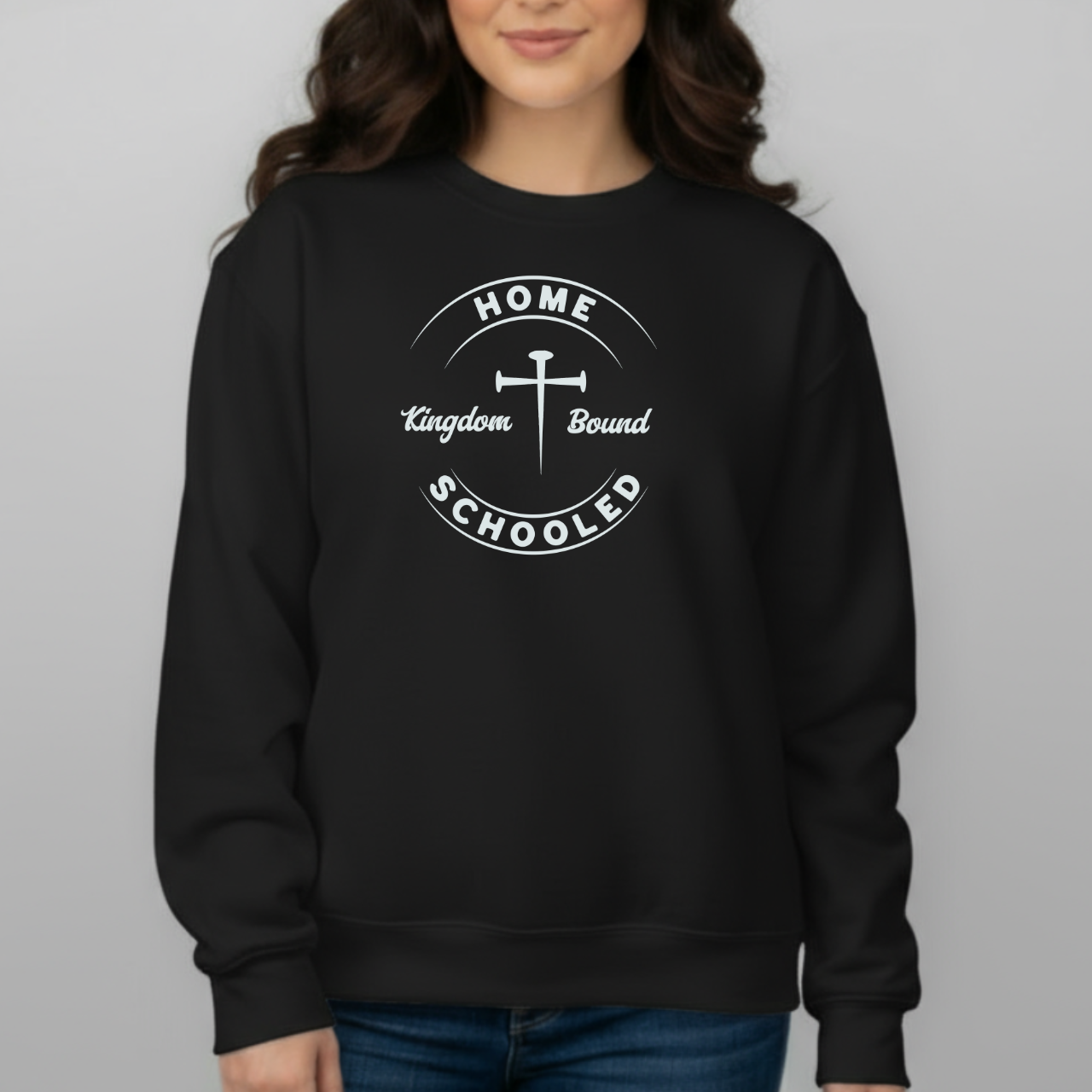 Homeschooled Kingdom Bound Unisex Sweatshirt | Christian Homeschool Crewneck | Gildan 18000 Bible Verse Sweater