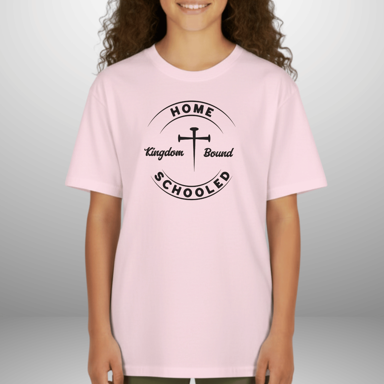 Homeschooled Kingdom Bound Youth T-Shirt | Christian Kids Tee | Gildan 5000B Bible Verse Homeschool Shirt