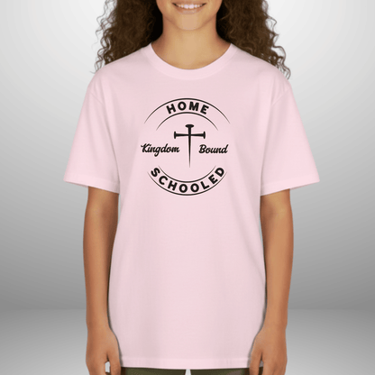 Homeschooled Kingdom Bound Youth T-Shirt | Christian Kids Tee | Gildan 5000B Bible Verse Homeschool Shirt