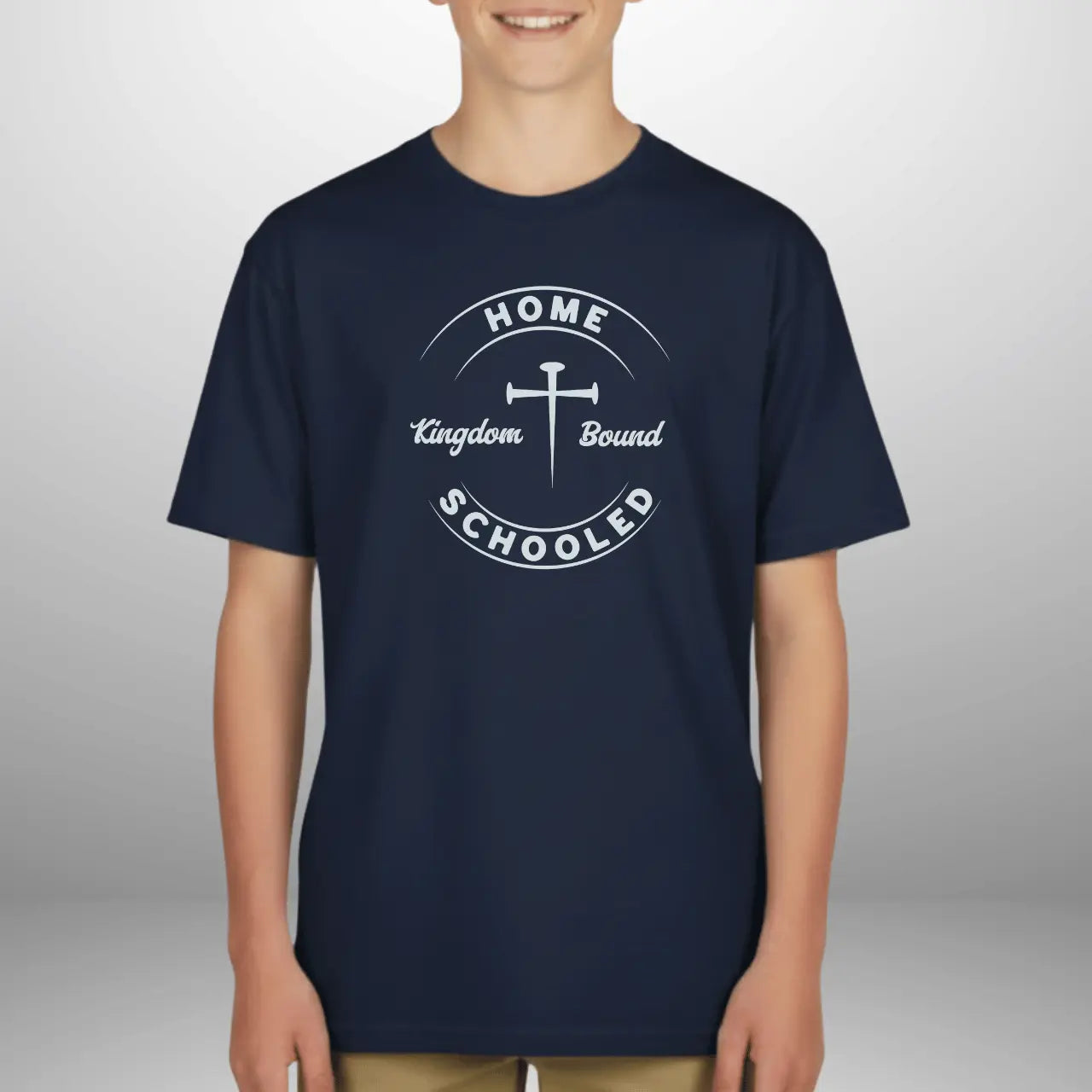 Home Schooled Kingdom Bound Youth T-Shirt | Kids Tee Goshen & Selah Co