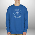 Home Schooled Kingdom Bound Youth Sweatshirt | Faith Crewneck Goshen & Selah Co