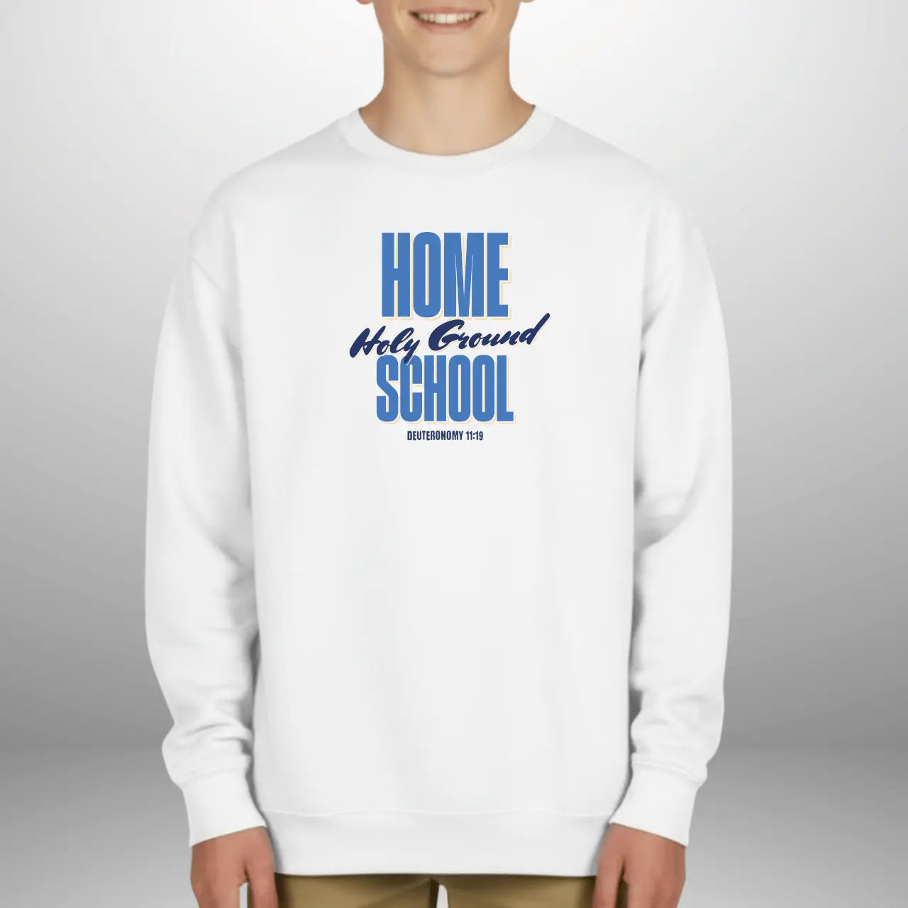 Home School Holy Ground Sweatshirt | Youth Crewneck Goshen & Selah Co