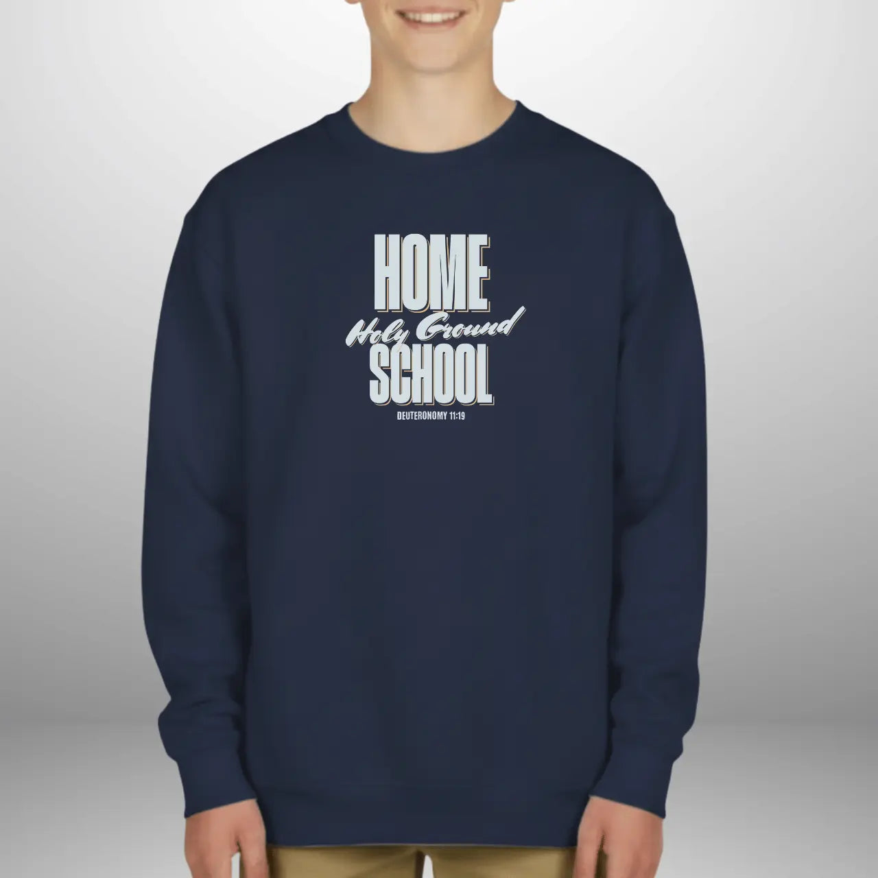 Home School Holy Ground Sweatshirt | Youth Crewneck Goshen & Selah Co