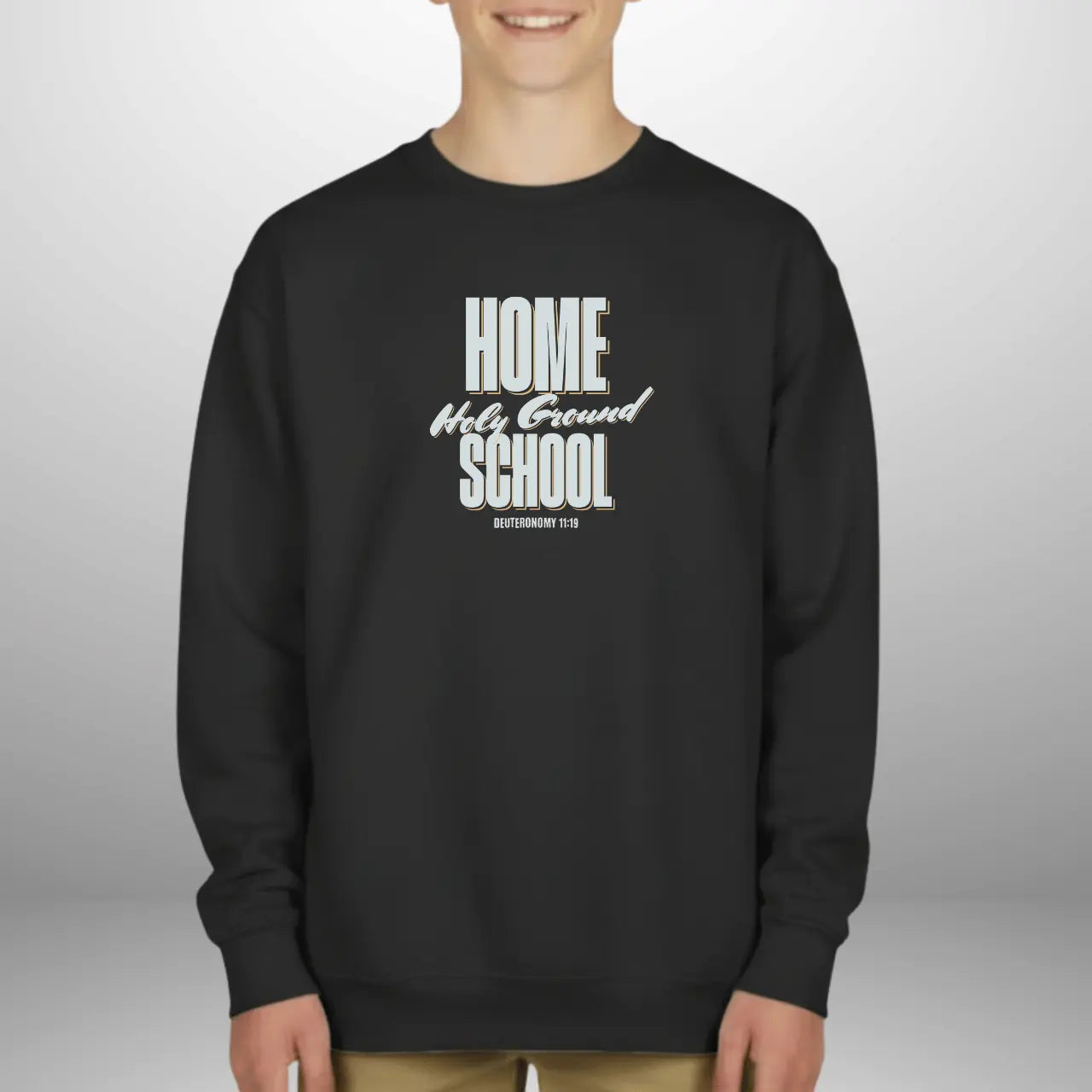 Home School Holy Ground Sweatshirt | Youth Crewneck Goshen & Selah Co