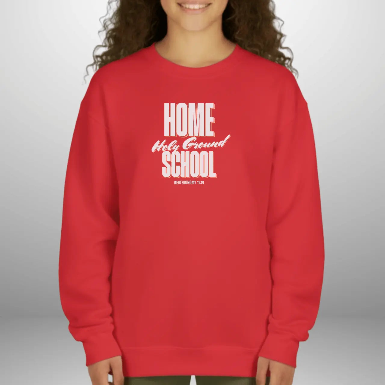 Home School Holy Ground Sweatshirt | Youth Crewneck Goshen & Selah Co
