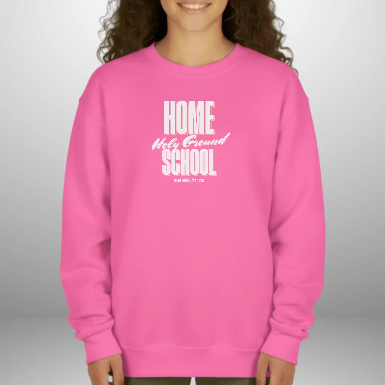 Home School Holy Ground Sweatshirt | Youth Crewneck Goshen & Selah Co