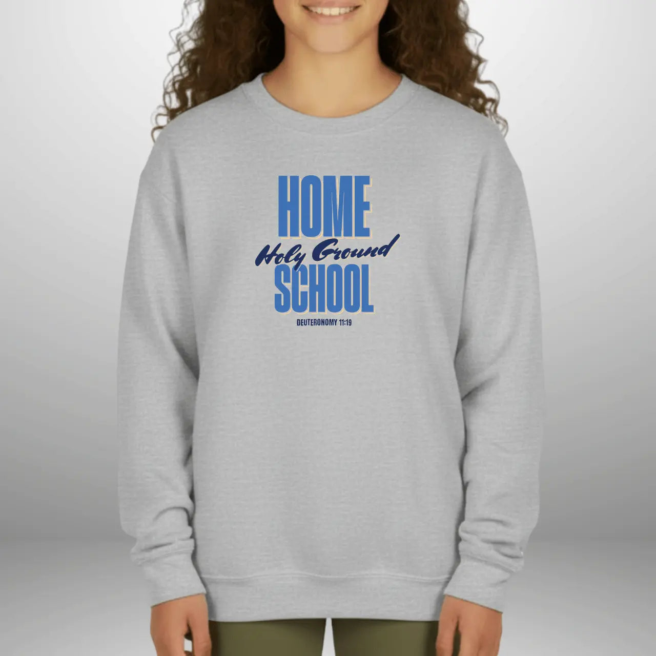 Home School Holy Ground Sweatshirt | Youth Crewneck Goshen & Selah Co