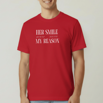 Her Smile My Reason Shirt | Christian Couples Tee for Him | Comfort Colors 1717 | Song of Solomon Inspired T-Shirt | Husband Gift