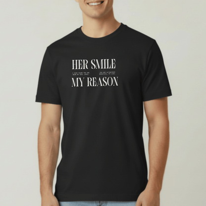 Her Smile My Reason Shirt | Christian Couples Tee for Him | Comfort Colors 1717 | Song of Solomon Inspired T-Shirt | Husband Gift