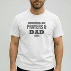 Running on Prayers and Dad Jokes T-Shirt | Comfort Colors Dad Tee Goshen & Selah Co