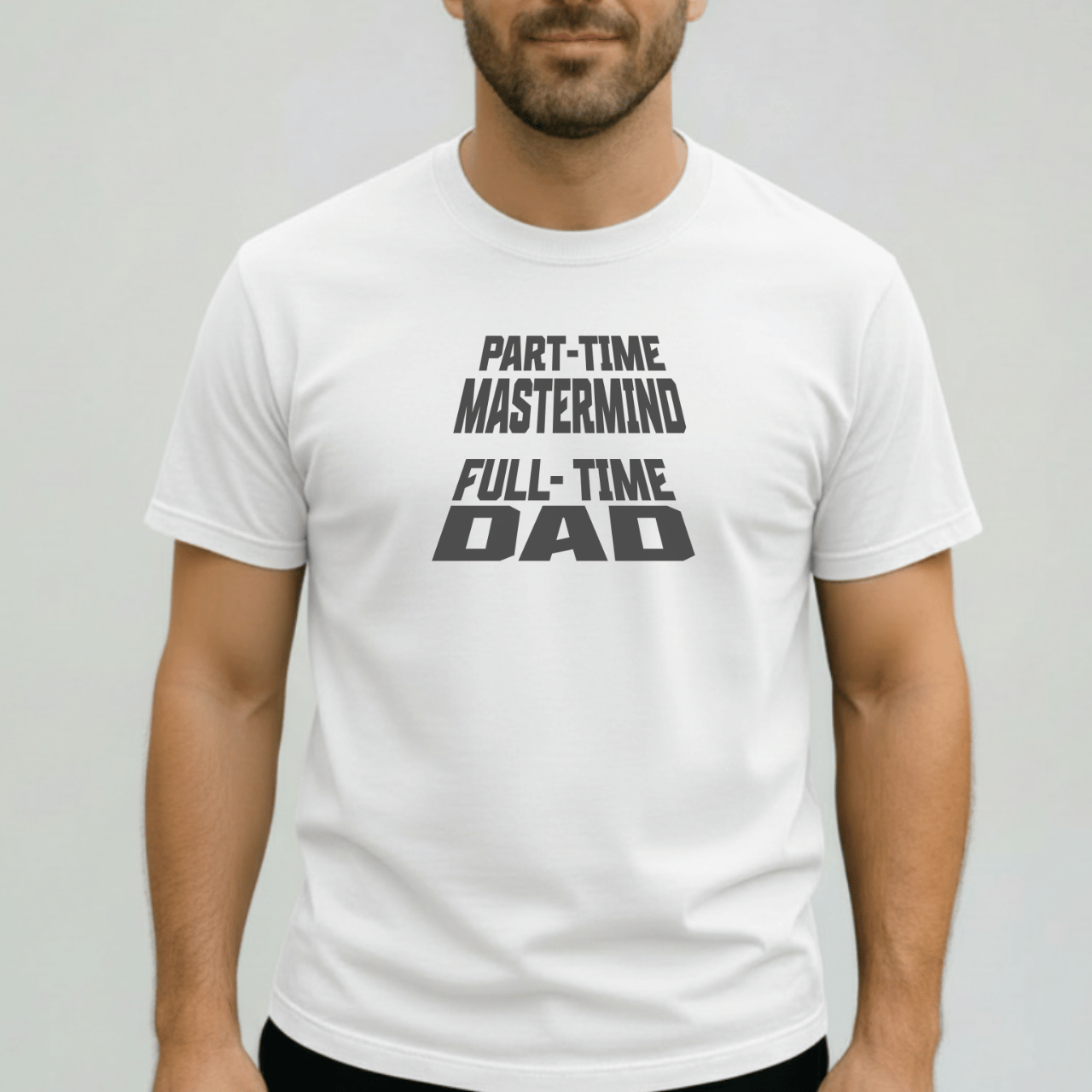 Part-Time Mastermind Full-Time Dad Shirt | Comfort Colors 1717 Mens Tee | Funny Dad T-Shirt | Fatherhood Graphic Tee Gift for Him
