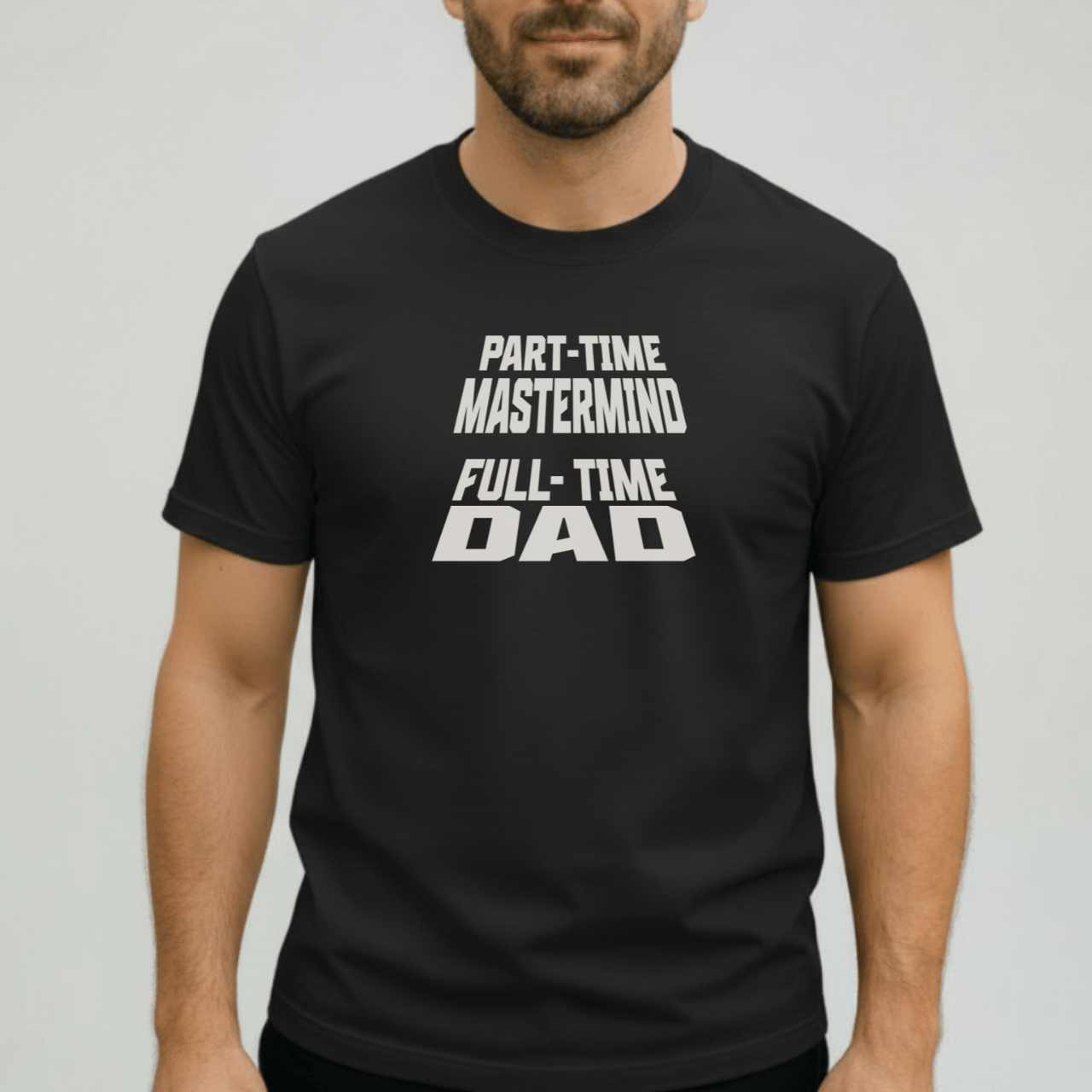 Part-Time Mastermind Full-Time Dad Shirt | Comfort Colors 1717 Mens Tee | Funny Dad T-Shirt | Fatherhood Graphic Tee Gift for Him
