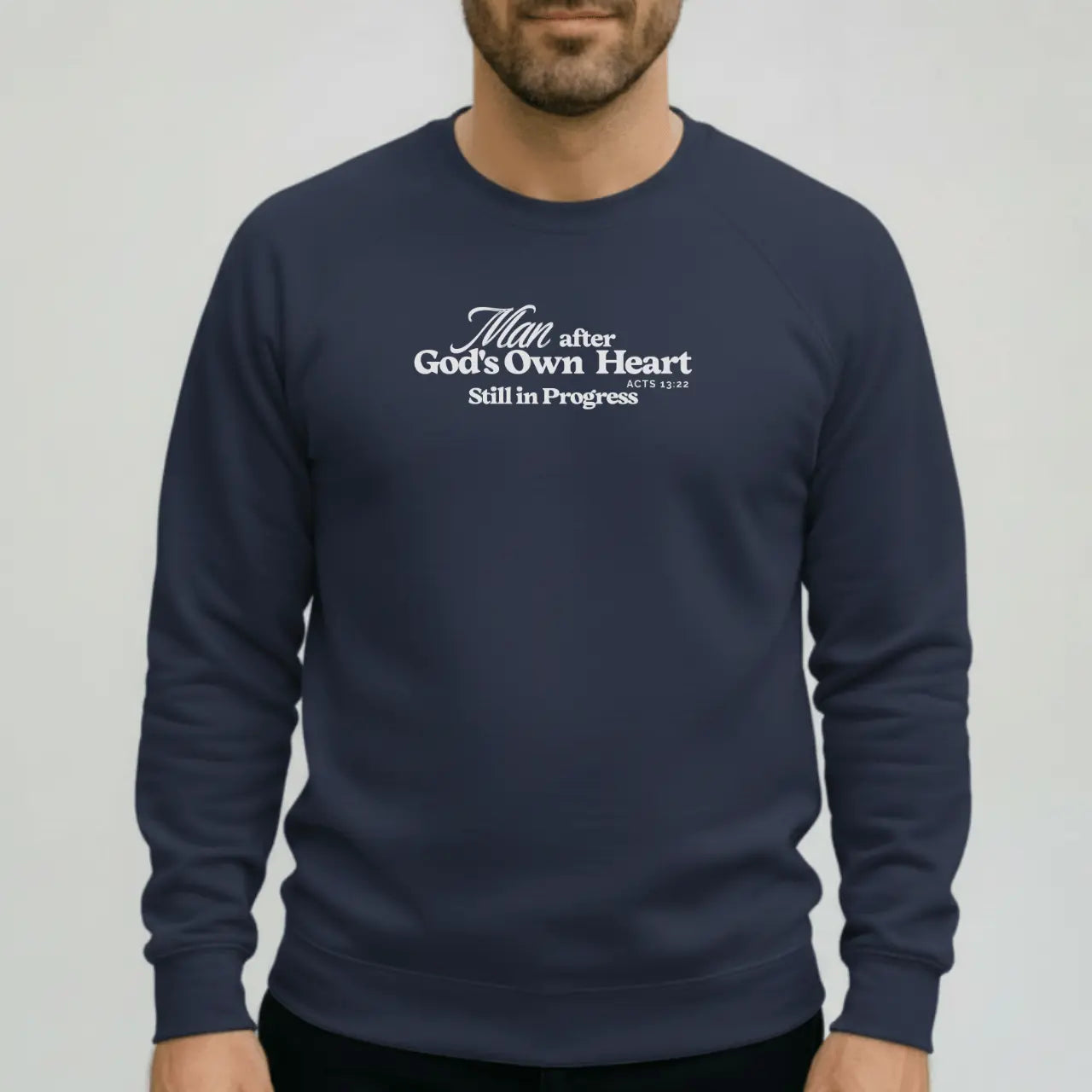 Man After God’s Own Heart Sweatshirt | Faith Crewneck Goshen & Selah Co