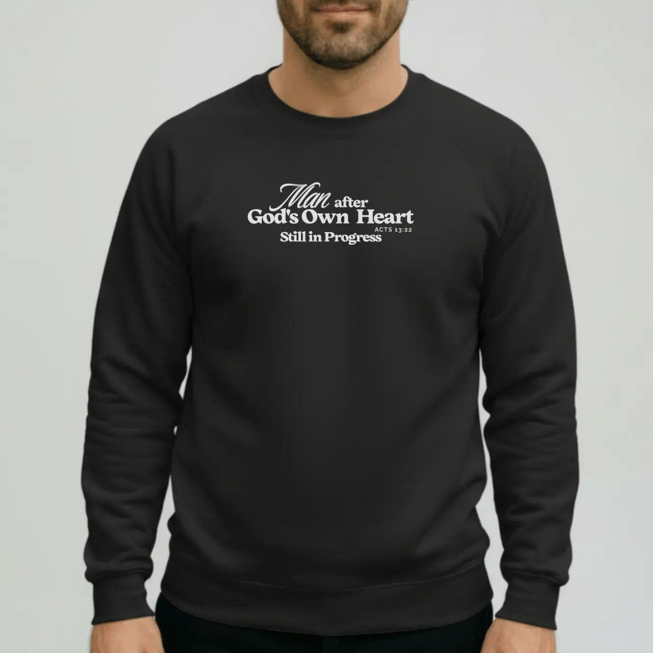 Man After God’s Own Heart Sweatshirt | Faith Crewneck Goshen & Selah Co