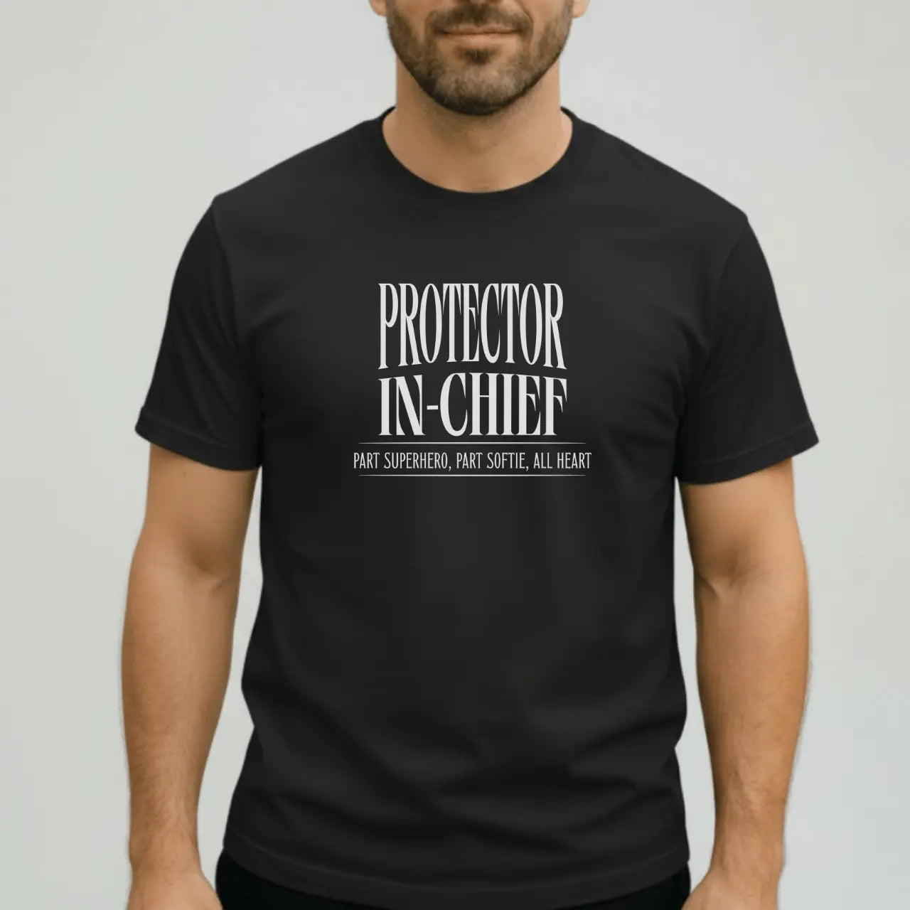Protector in Chief Dad T-Shirt | Comfort Colors Tee Goshen & Selah Co