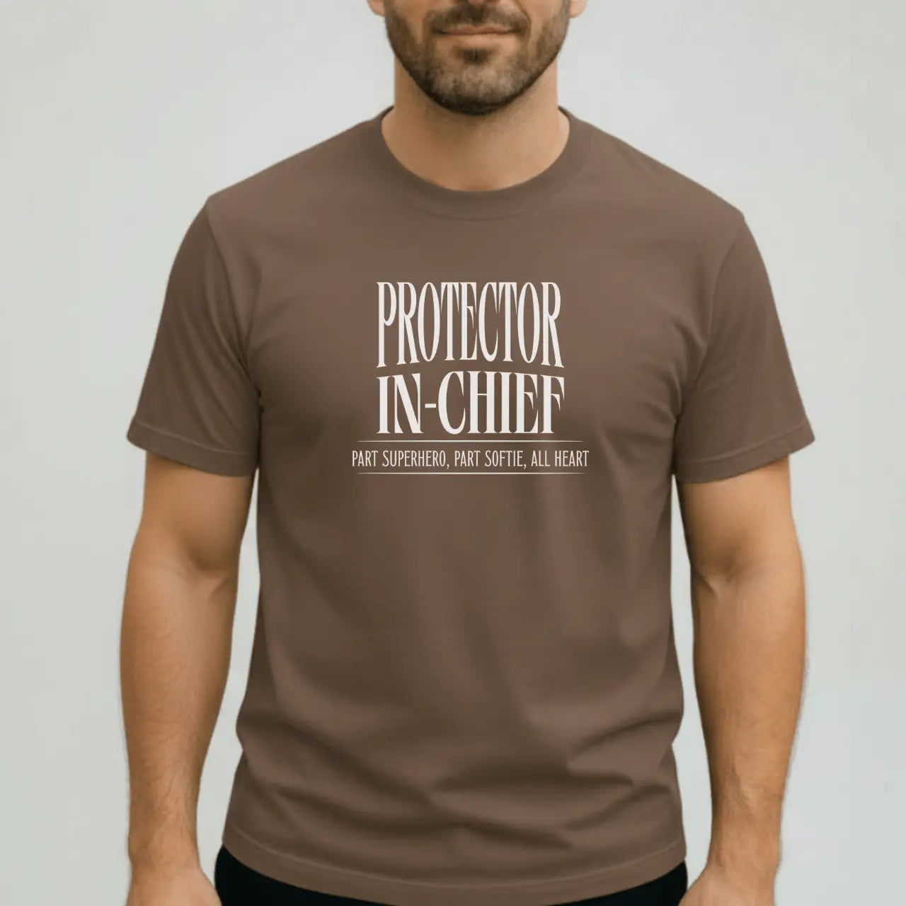 Protector in Chief Dad T-Shirt | Comfort Colors Tee Goshen & Selah Co