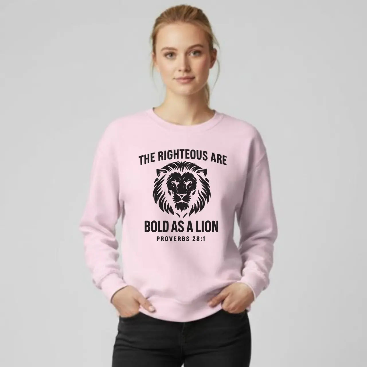 Bold as a Lion Sweatshirt | Unisex Faith Crewneck Goshen & Selah Co