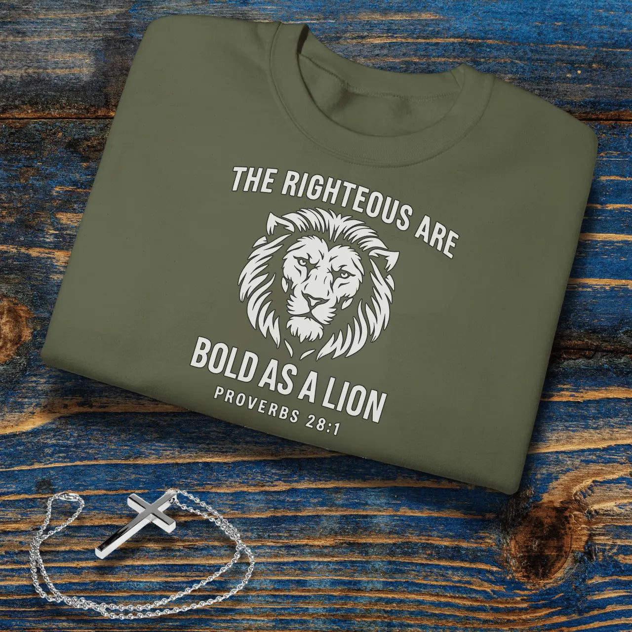 Bold as a Lion Sweatshirt | Unisex Faith Crewneck Goshen & Selah Co