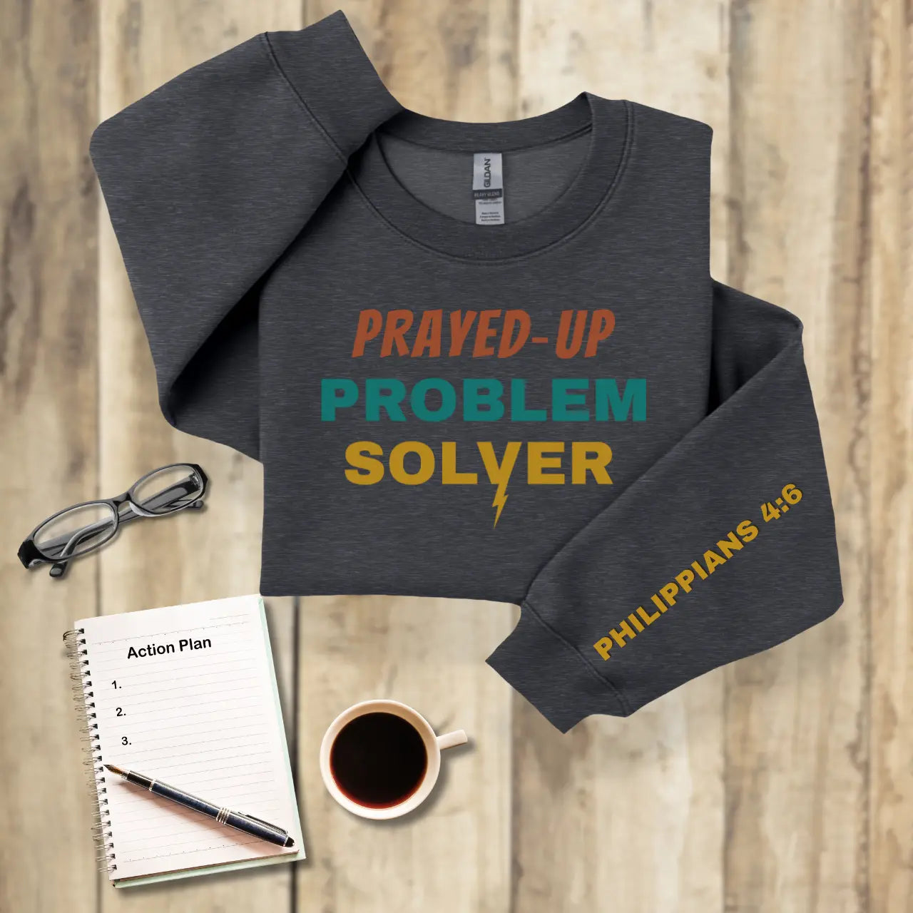 Prayed-Up Problem Solver Sweatshirt | Teacher Crewneck Goshen & Selah Co