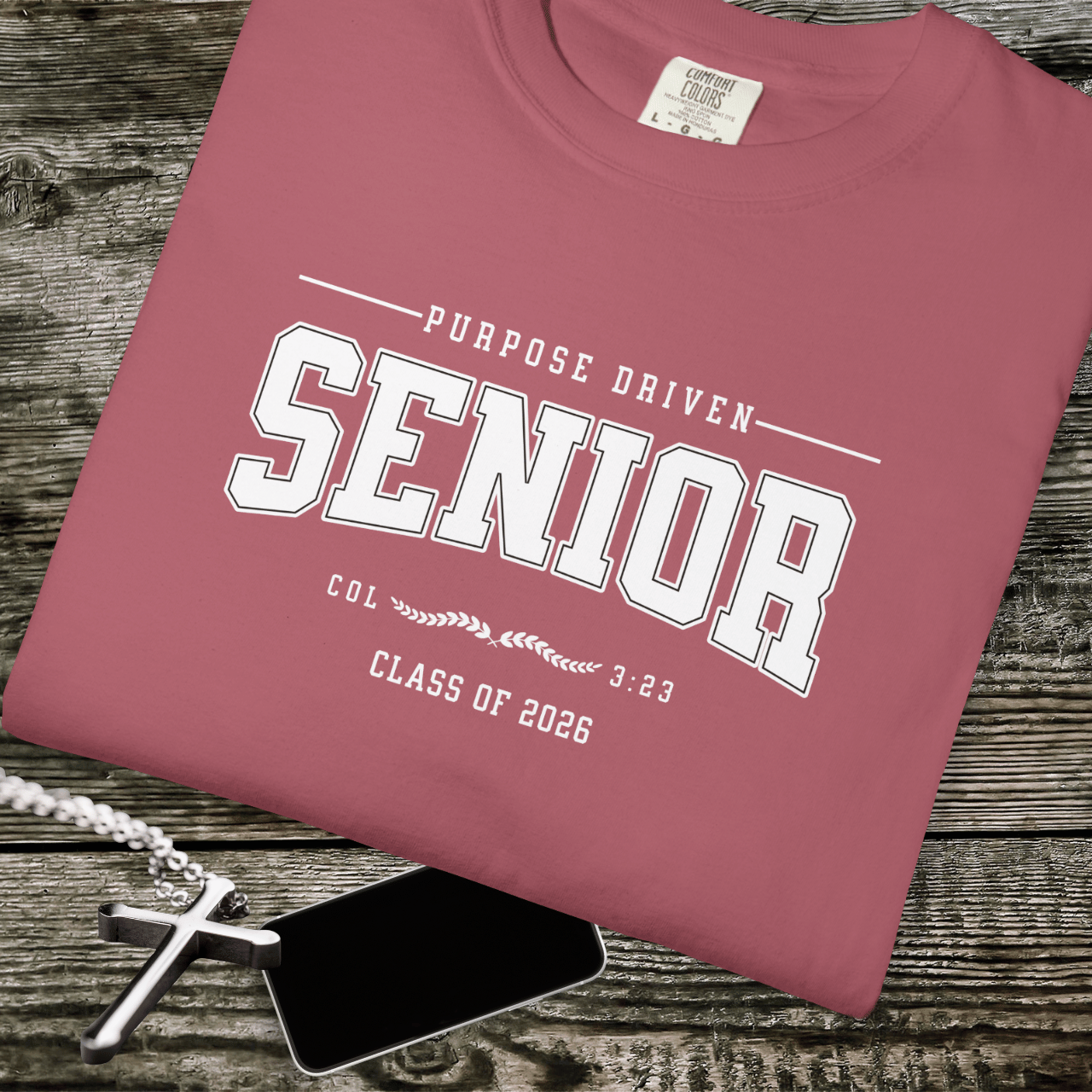 Purpose Driven Senior 2026 Shirt | Christian Class of 2026 Tee | Men Women Comfort Colors 1717
